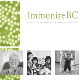 ImmunizeBC Framework first page screen capture.
